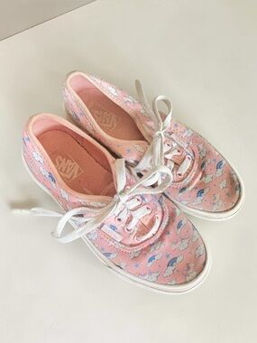 Vans Pink Cloud Rainbow Authentic Sneakers Kids 2.5 EU34